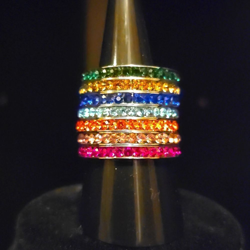 Austrian Crystal Bands! Size 9,NWOT!